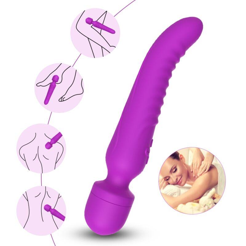 ARMONY MASSAGER MISSION E VIBRADOR EFEITO DE CALOR ROXO