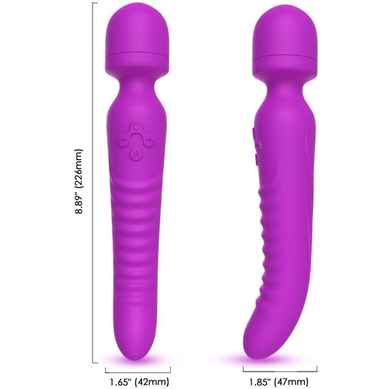 ARMONY MASSAGER MISSION E VIBRADOR EFEITO DE CALOR ROXO