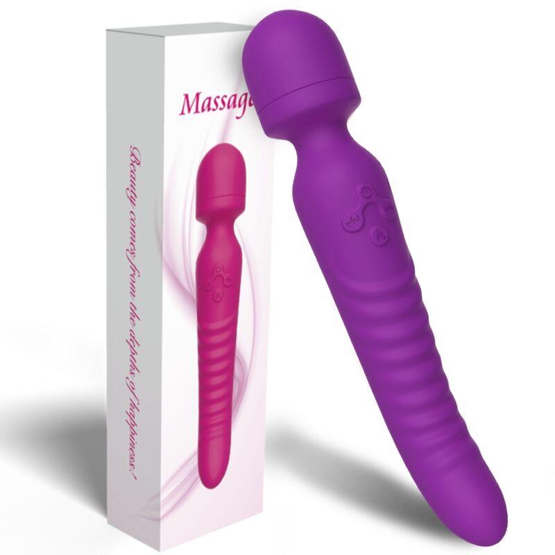 ARMONY MASSAGER MISSION E VIBRADOR EFEITO DE CALOR ROXO