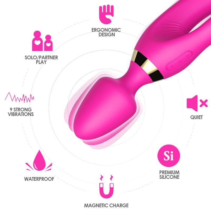 ARMONY MASSAGER E VIBRADOR COELHO FuCSIA