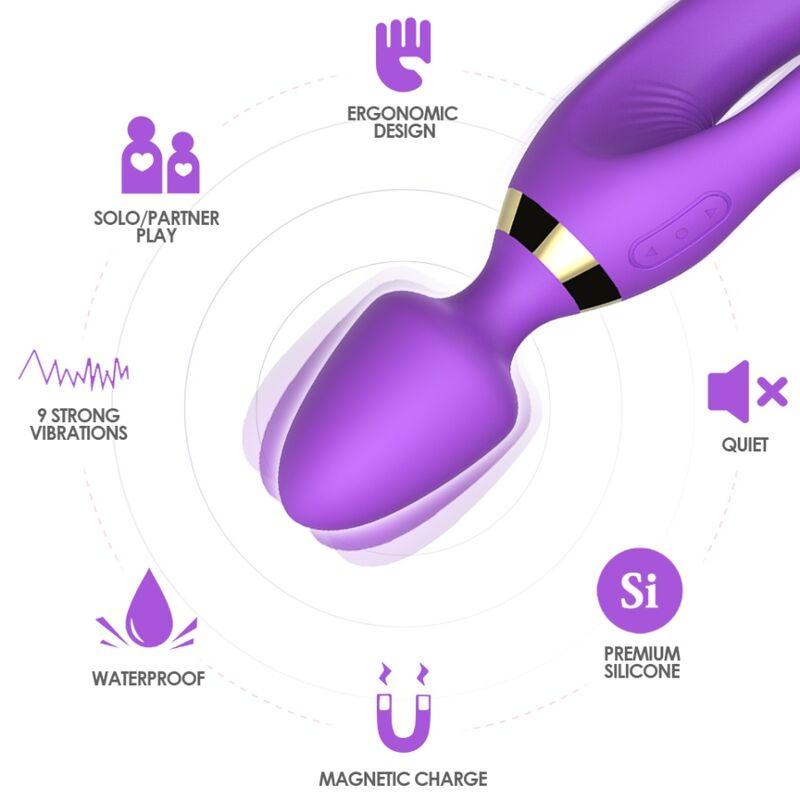 ARMONY MASSAGER E VIBRADOR COELHO ROXO