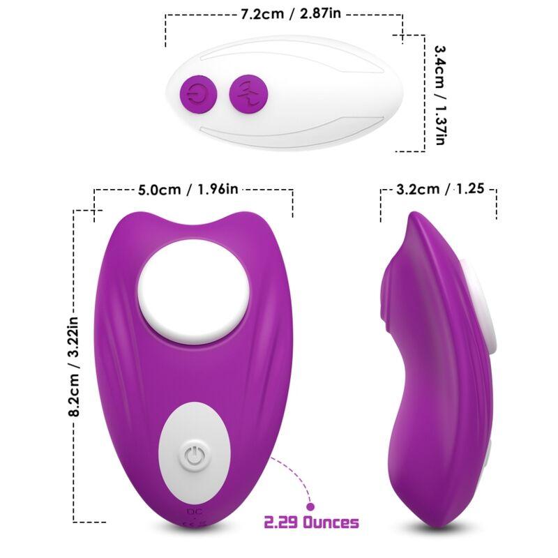 ARMONY CALCA VIBRADORA BUTTERFLY WEARABLE CONTROLE REMOTO ROXO