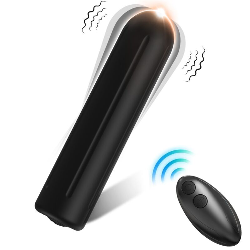 ARMONY WARHEAD VIBRADOR BALA CONTROLE REMOTO PRETO 2 CM X 88 CM