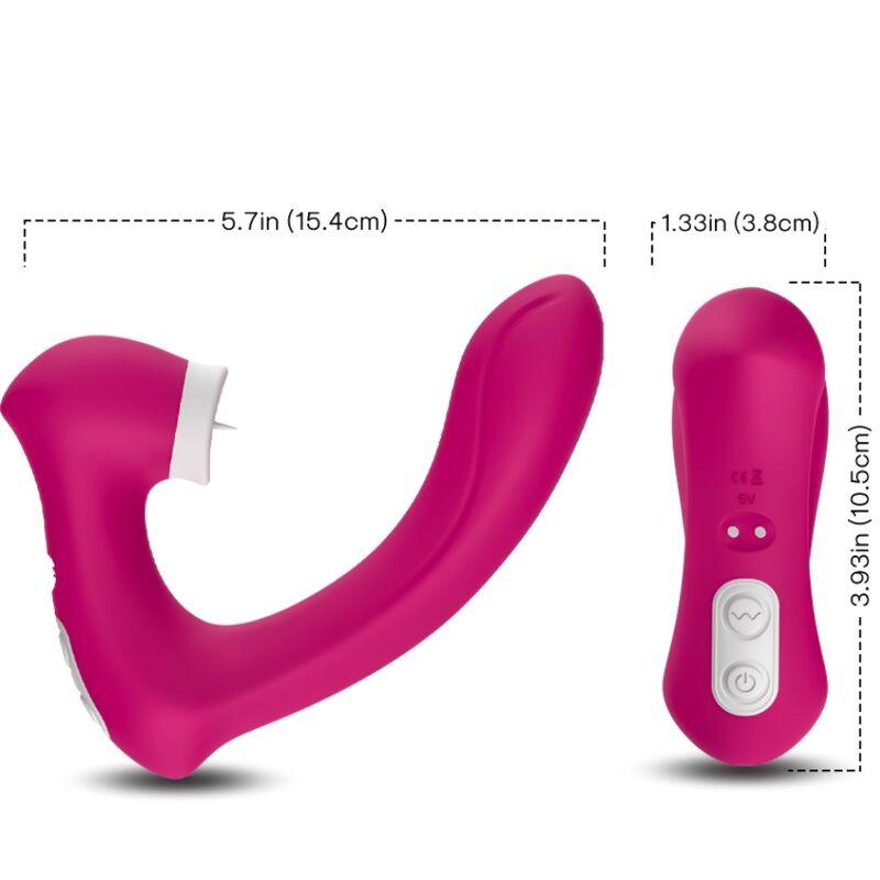 ARMONY SECRETKISS LICKING CLIToRIS VIBRAToRIO E VIBRADOR CURVO FuCSIA