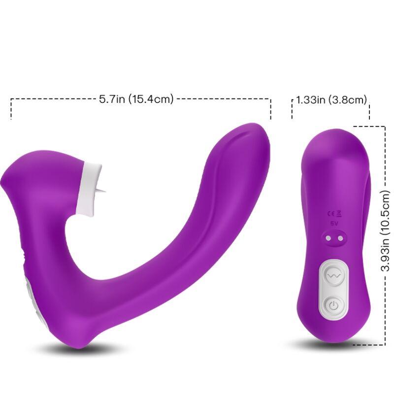 ARMONY SECRETKISS LICKING CLIToRIS VIBRAToRIO E VIBRADOR CURVO ROXO