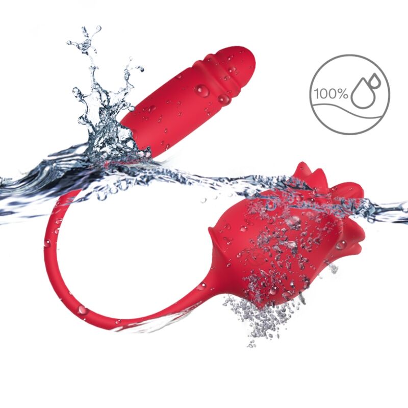 ARMONY ESTIMULADOR E VIBRADOR ROSA COLA VERMELHO