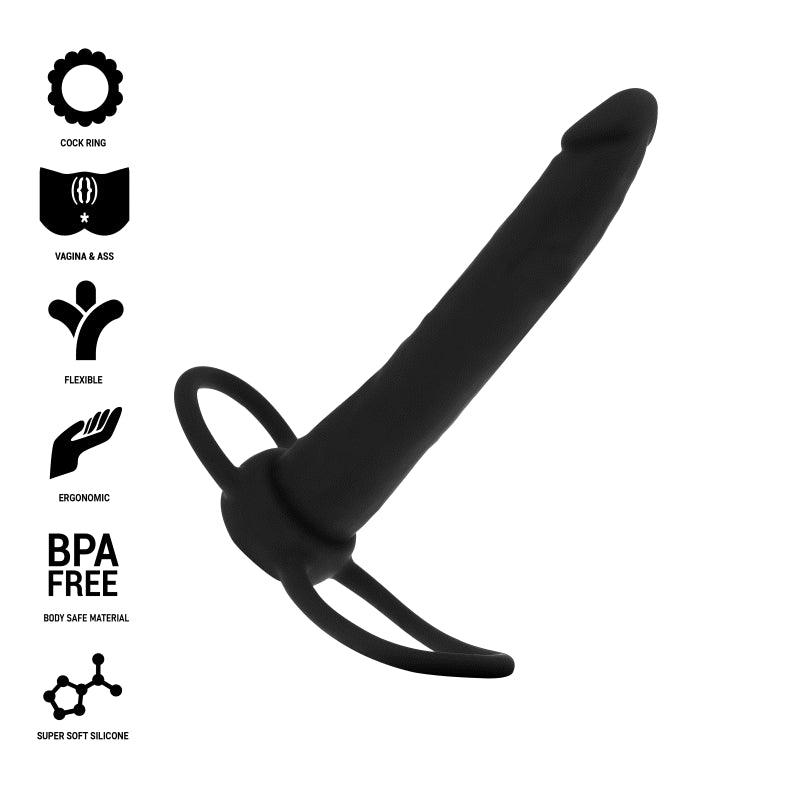 MYTHOLOGY DILDO ANAL COBI ONYX COM ANEL DE GALO E TESTiCULO 13 SILICONE CM