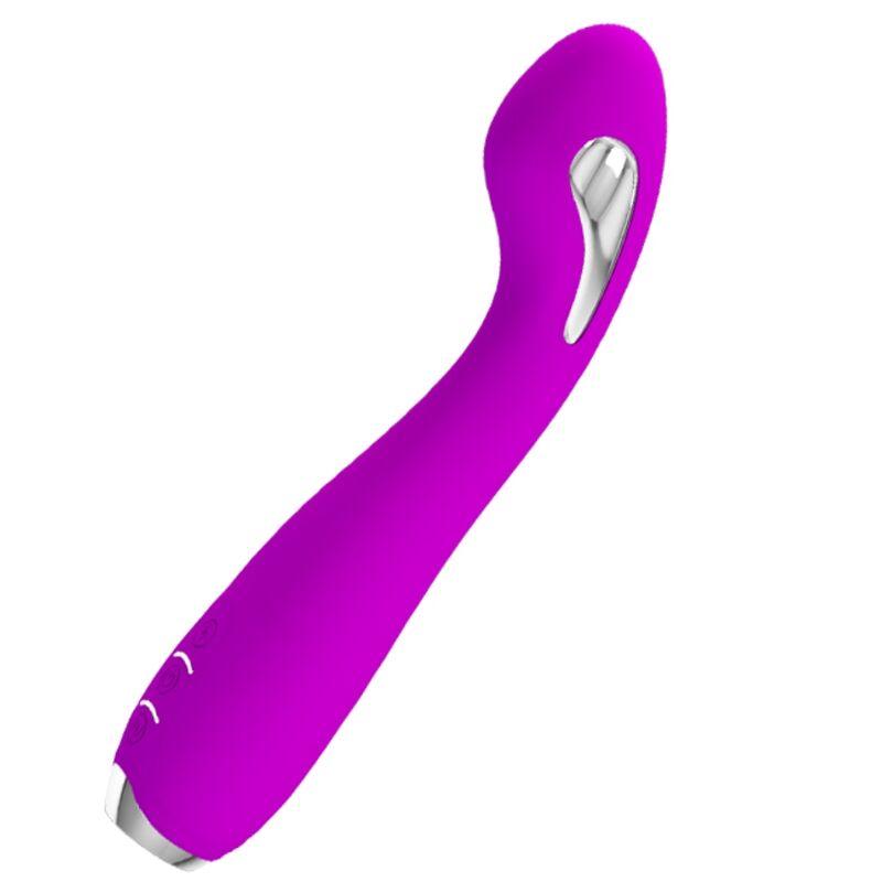 PRETTY LOVE VIBRADOR DE ELETROCHOQUE RECARREGVEL HECTOR ROXO IMPERMEVEL