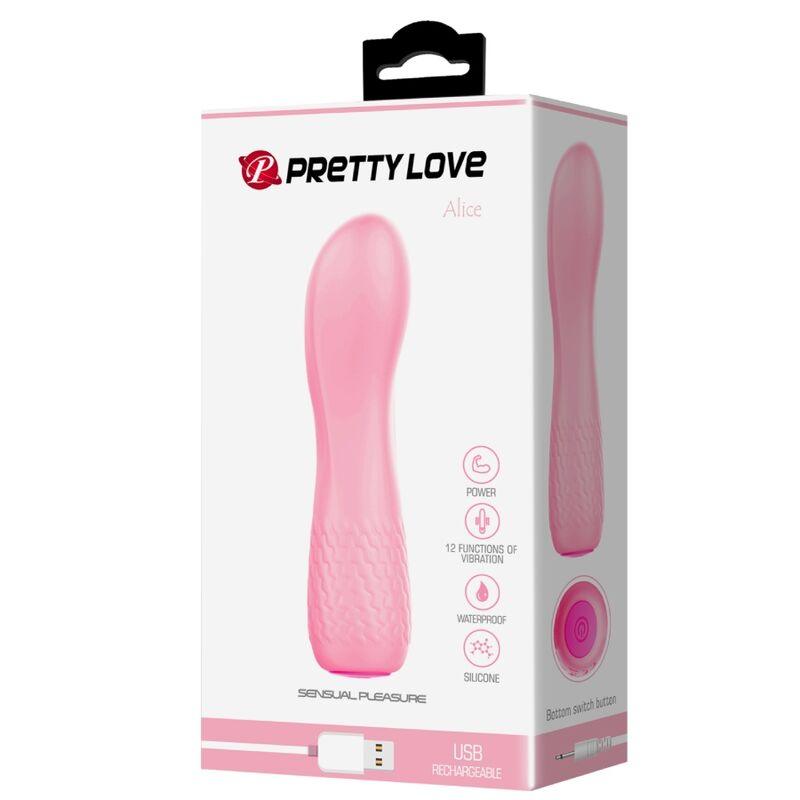 PRETTY LOVE VIBRADOR RECARREGVEL ALICE PINK