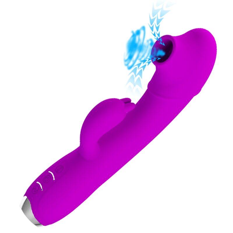 PRETTY LOVE VIBRADOR SUCKER RECARREGVEL REGINA ROXO