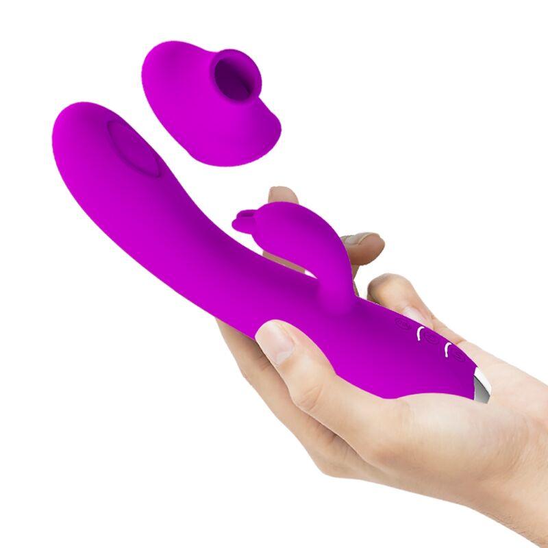 PRETTY LOVE VIBRADOR SUCKER RECARREGVEL REGINA ROXO