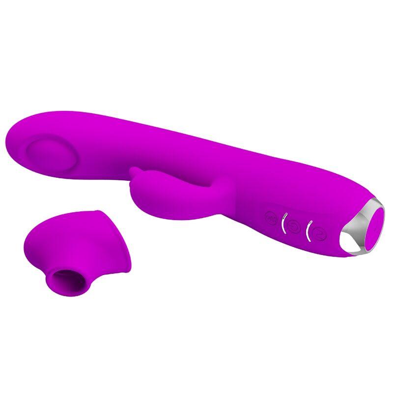 PRETTY LOVE VIBRADOR SUCKER RECARREGVEL REGINA ROXO