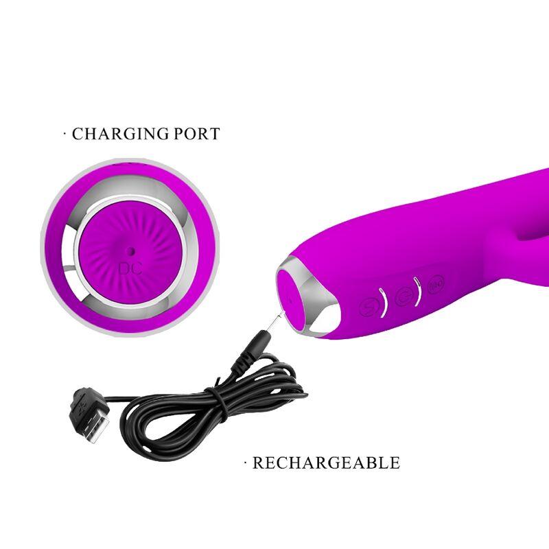 PRETTY LOVE VIBRADOR SUCKER RECARREGVEL REGINA ROXO