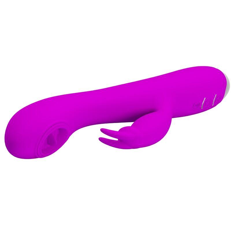 PRETTY LOVE VIBRADOR RECARREGVEL RACHEL COM SUCKER ROXO