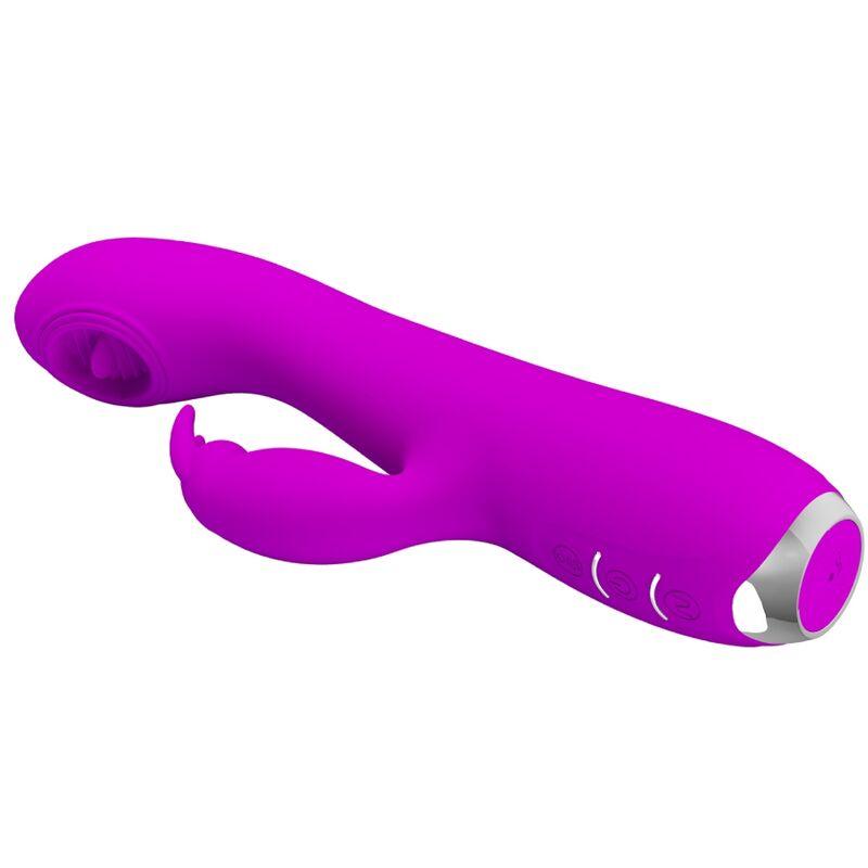 PRETTY LOVE VIBRADOR RECARREGVEL RACHEL COM SUCKER ROXO