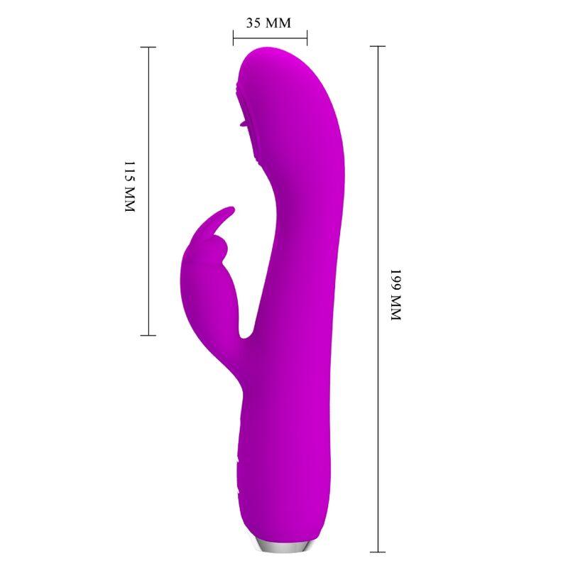 PRETTY LOVE VIBRADOR RECARREGVEL RACHEL COM SUCKER ROXO