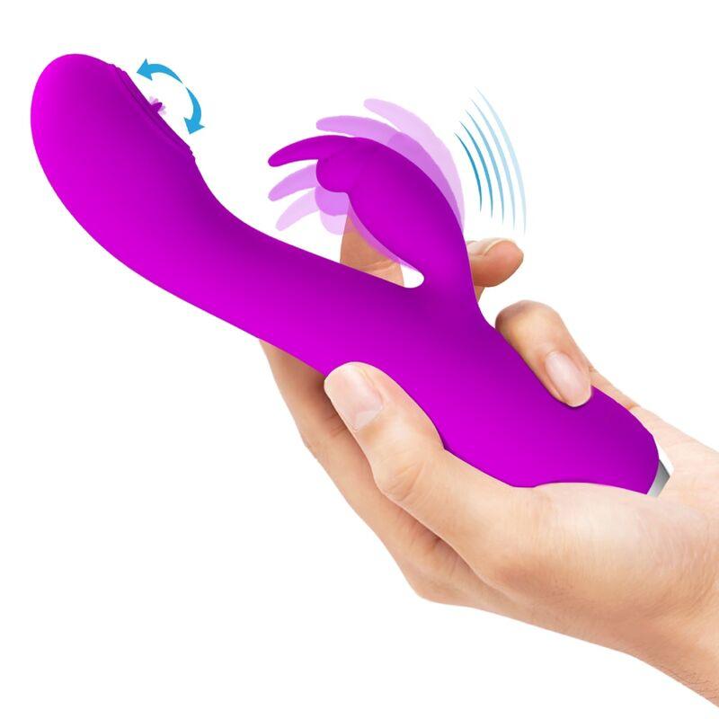 PRETTY LOVE VIBRADOR RECARREGVEL RACHEL COM SUCKER ROXO