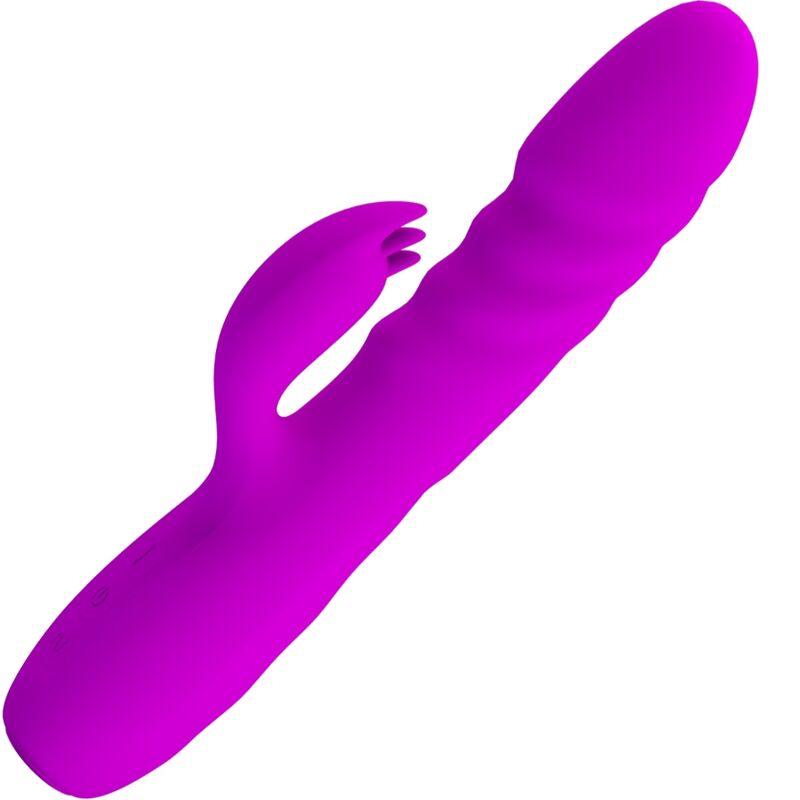 PRETTY LOVE VIBRADOR DE COELHO RECARREGVEL MELANIE ROXO