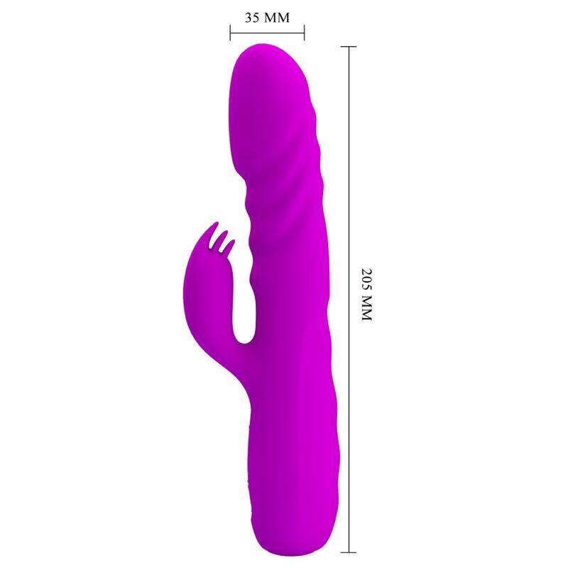 PRETTY LOVE VIBRADOR DE COELHO RECARREGVEL MELANIE ROXO