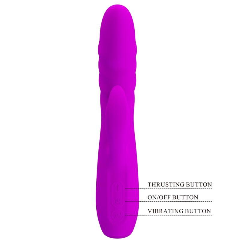 PRETTY LOVE VIBRADOR DE COELHO RECARREGVEL MELANIE ROXO