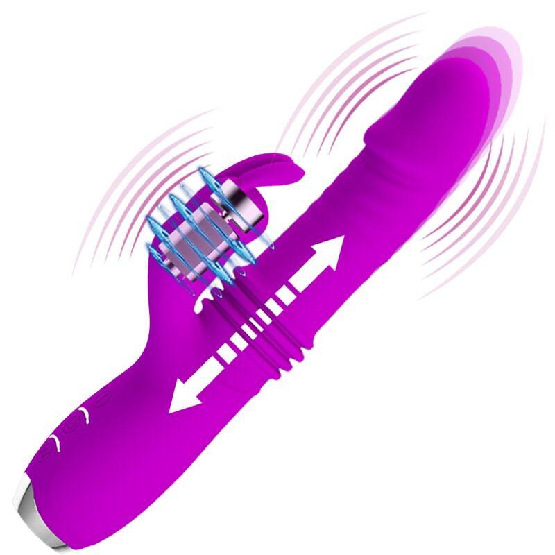 PRETTY LOVE VIBRADOR DE COELHO RECARREGVEL DOROTHY ROXO