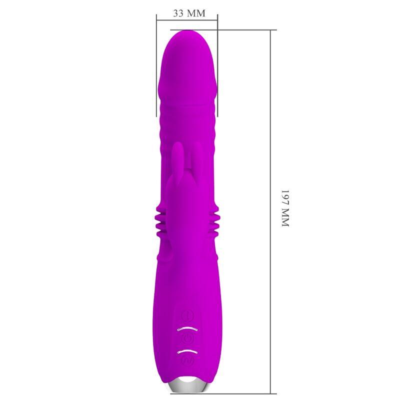 PRETTY LOVE VIBRADOR DE COELHO RECARREGVEL DOROTHY ROXO