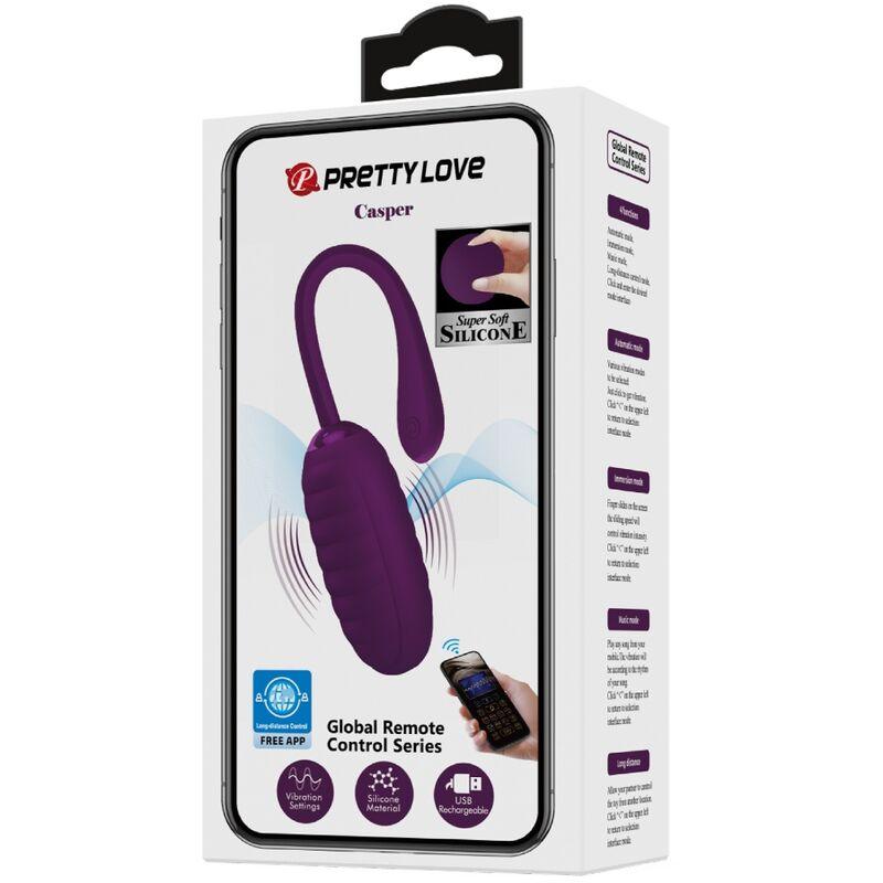 PRETTY LOVE OVO VIBRAToRIO RECARREGaVEL ROXO CASPER