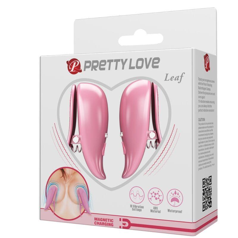 PRETTY LOVE PINCAS VIBRANTES DE FOLHA ROSA