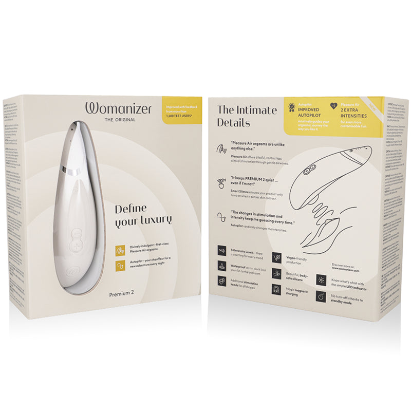 WOMANIZER PREMIUM 2 ESTIMULADOR CLITORIAL WARM GREY