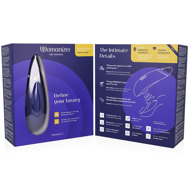 WOMANIZER PREMIUM 2 ESTIMULADOR CLITORIAL BLUEBERRY