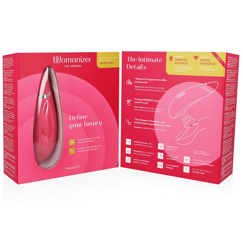 WOMANIZER PREMIUM 2 ESTIMULADOR CLITORIAL RASPBERRY