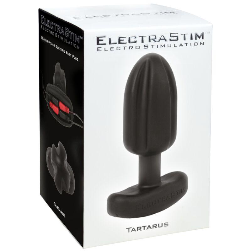 ELECTRASTIM PLUG ANAL TARTARUS QUADRIPOLAR SILICONE PRETO