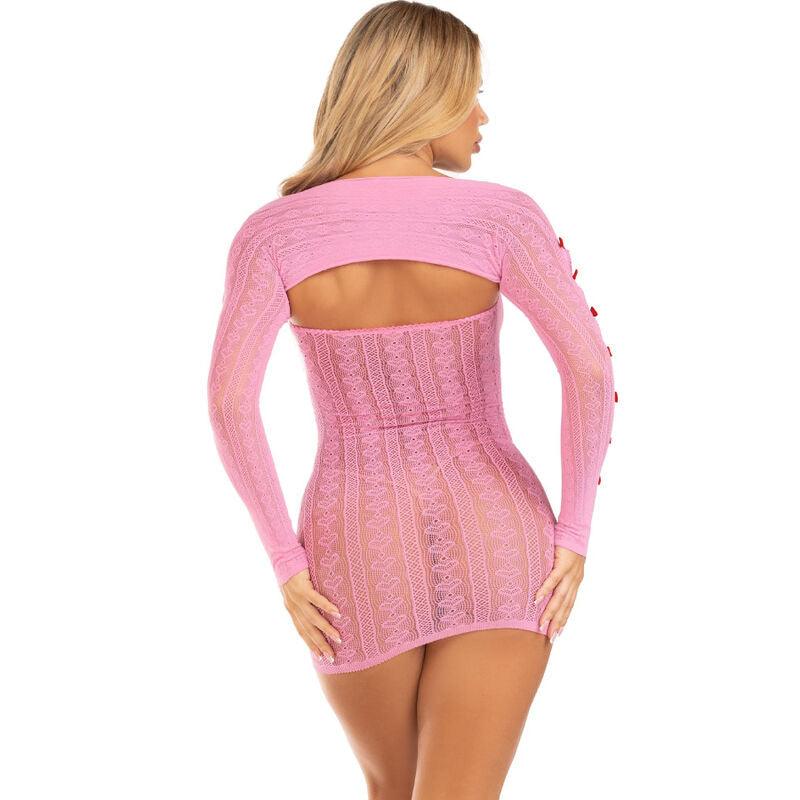 LEG AVENUE VESTIDO CORACaO E LACOS ROSA TAMANHO uNICO