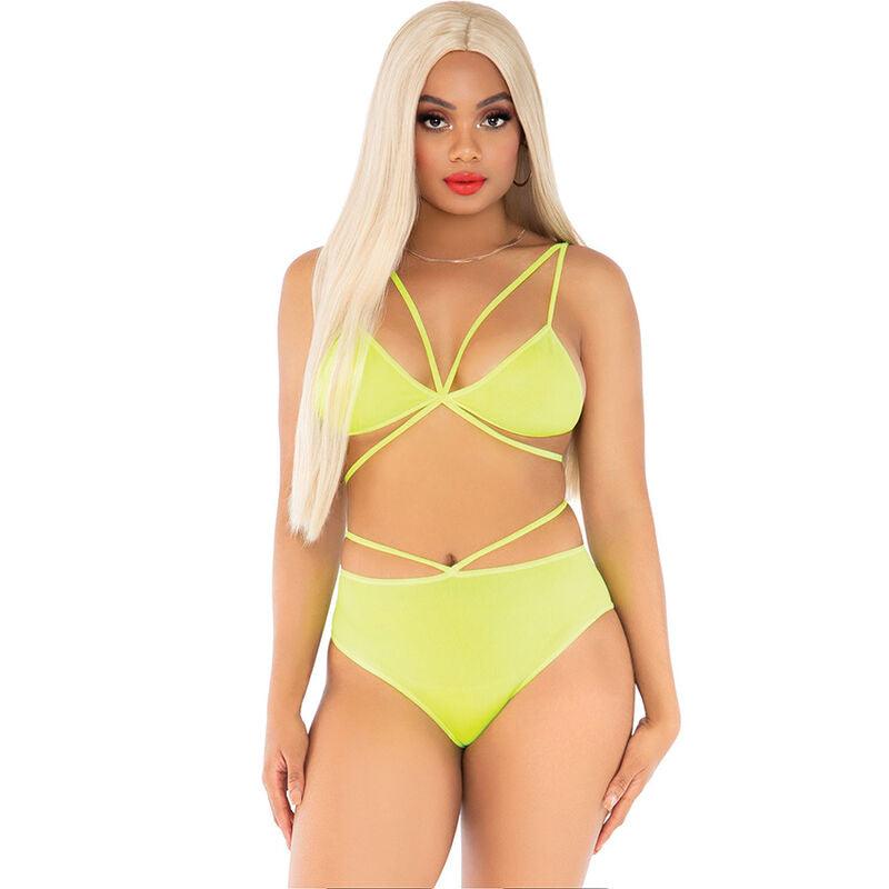 LEG AVENUE TOP BRAGAS CON TIRANTES AMARILLO