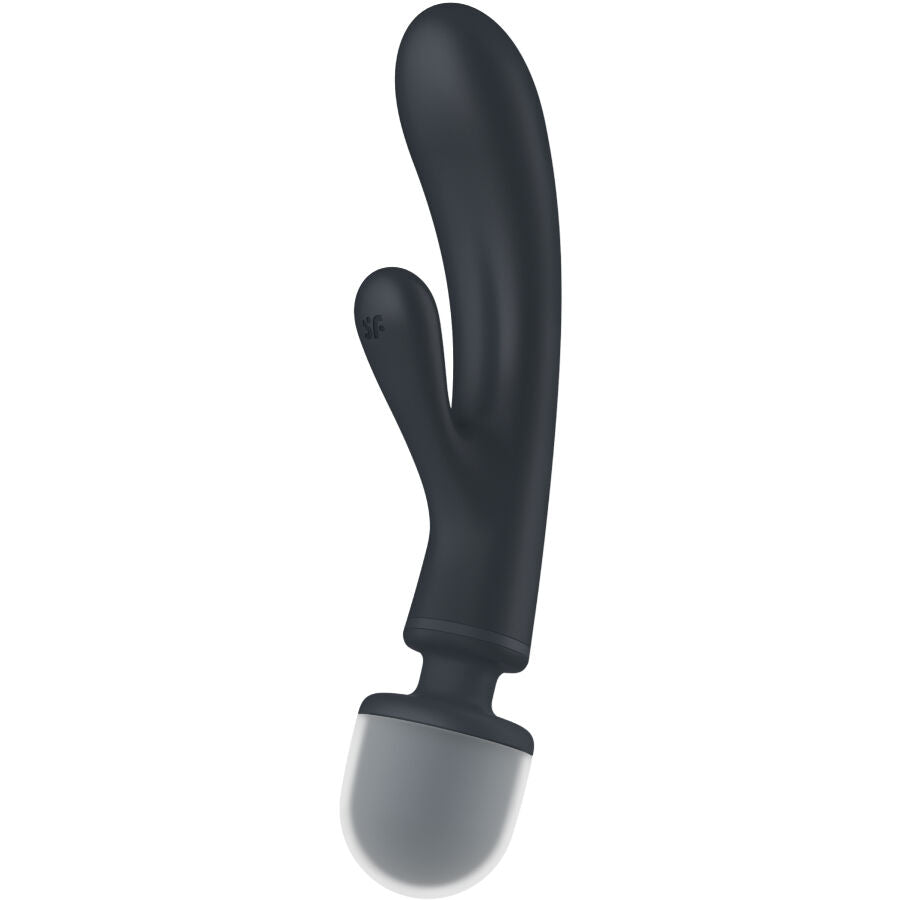 SATISFYER TRIPLE LOVER RABBIT VIBRADOR MASSAGER CINZA