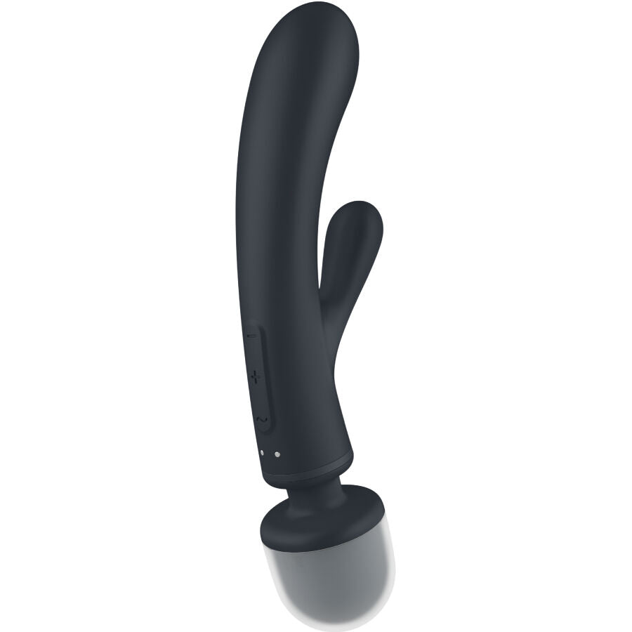 SATISFYER TRIPLE LOVER RABBIT VIBRADOR MASSAGER CINZA