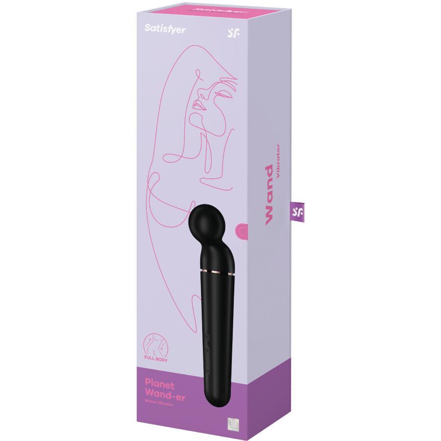 SATISFYER MASSAGER VIBRADOR PLANET WAND ER PRETO