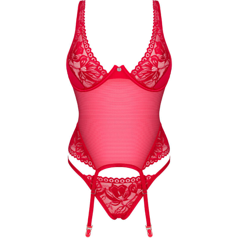 OBSESSIVE LACELOVE CORSET VERMELHO XS S