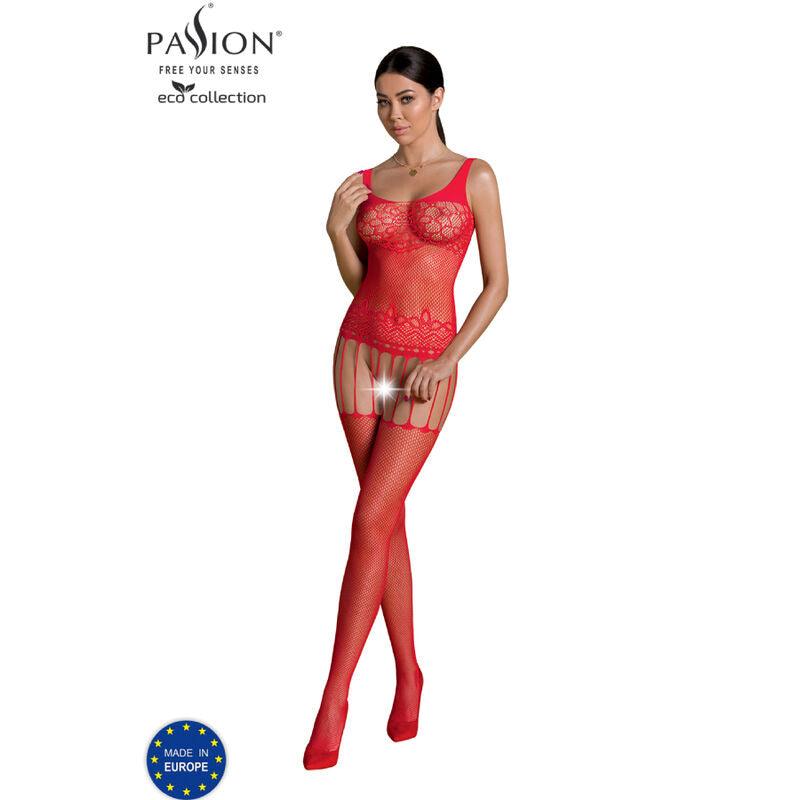 PASSION COLEO ECO BODYSTOCKING ECO BS001 VERMELHO