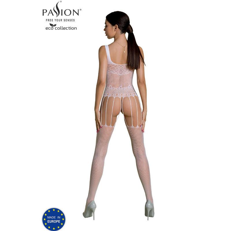 PASSION COLEO ECO BODYSTOCKING ECO BS001 BRANCO