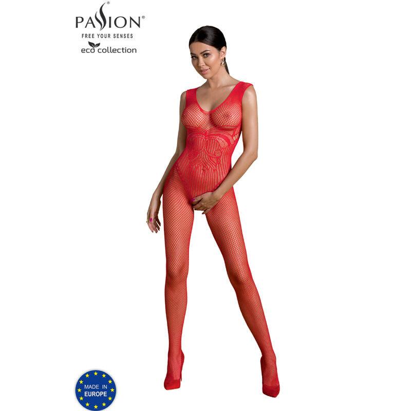 PASSION COLEO ECO BODYSTOCKING ECO BS003 VERMELHO