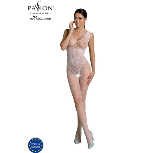 PASSION COLEO ECO BODYSTOCKING ECO BS003 BRANCO