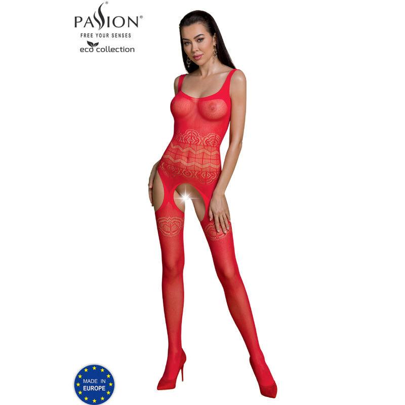 PASSION COLEO ECO BODYSTOCKING ECO BS005 VERMELHO