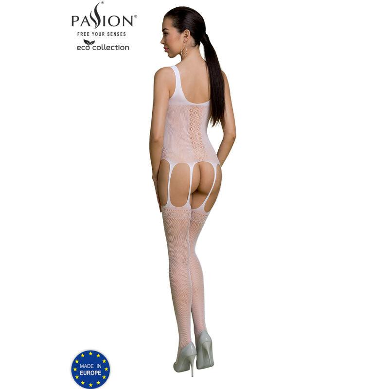 PASSION COLEO ECO BODYSTOCKING ECO BS007 BRANCO