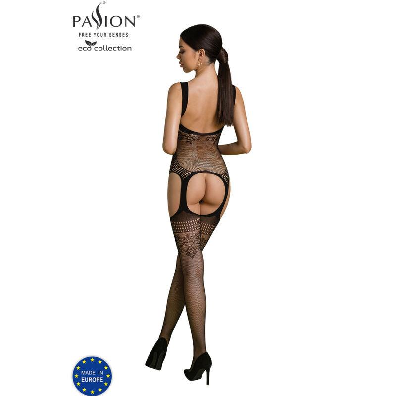 PASSION COLEO ECO BODYSTOCKING ECO BS008 PRETO