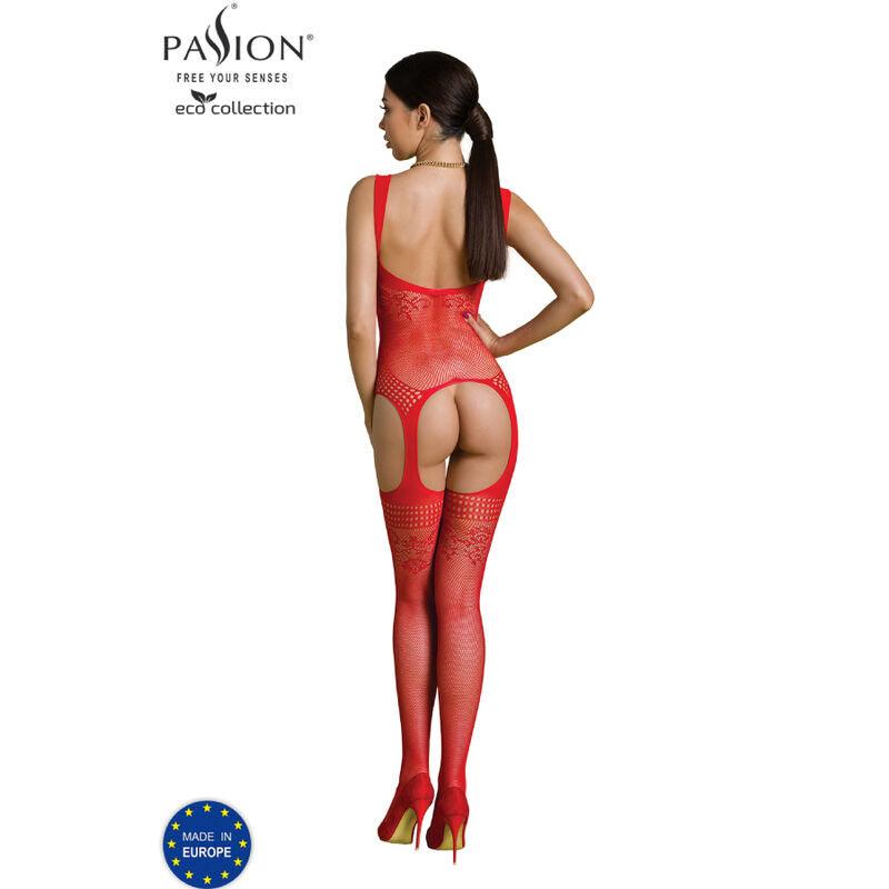 PASSION COLEO ECO BODYSTOCKING ECO BS008 VERMELHO