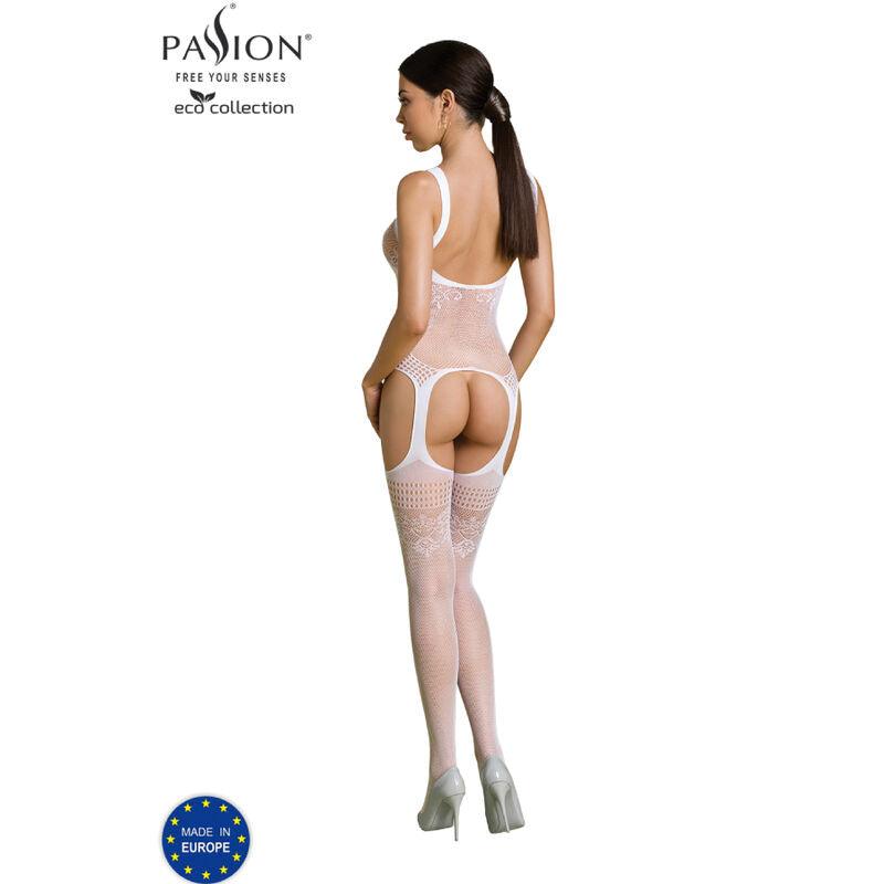 PASSION COLEO ECO BODYSTOCKING ECO BS008 BRANCO