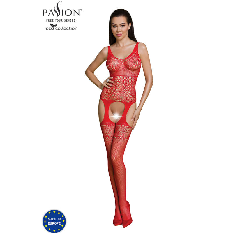 PASSION COLEO ECO BODYSTOCKING ECO BS010 VERMELHO