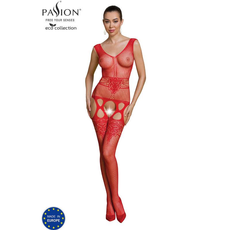 PASSION COLEO ECO BODYSTOCKING ECO BS014 VERMELHO