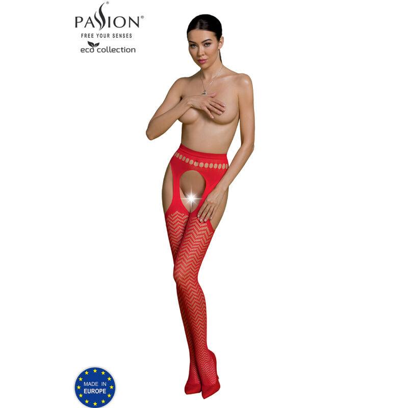 PASSION COLEO ECO BODYSTOCKING ECO S002 VERMELHO